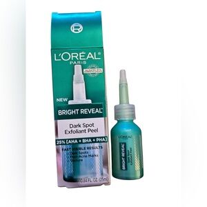 NEW L’Oreal Bright Reveal Dark Spot Exfoliant Peel 25% AHA BHA PHA + FREE GIFT